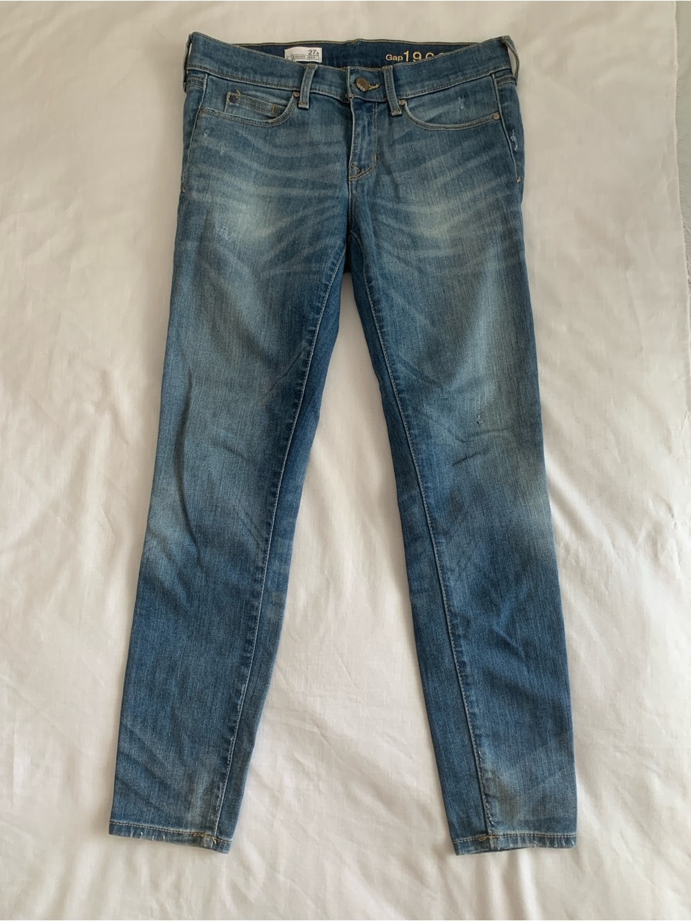 Gap 1969 Legging Jean Medium Wash Skinny Denim Size 27 Short